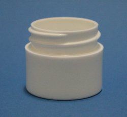 10ml White Polypropylene Thick Walled Simplicity Jar 33mm Screw Neck
